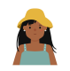 People Avatar Girl with Hat
